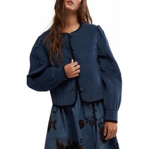 Free People Natalia Stretch Cotton Quilted Jacket